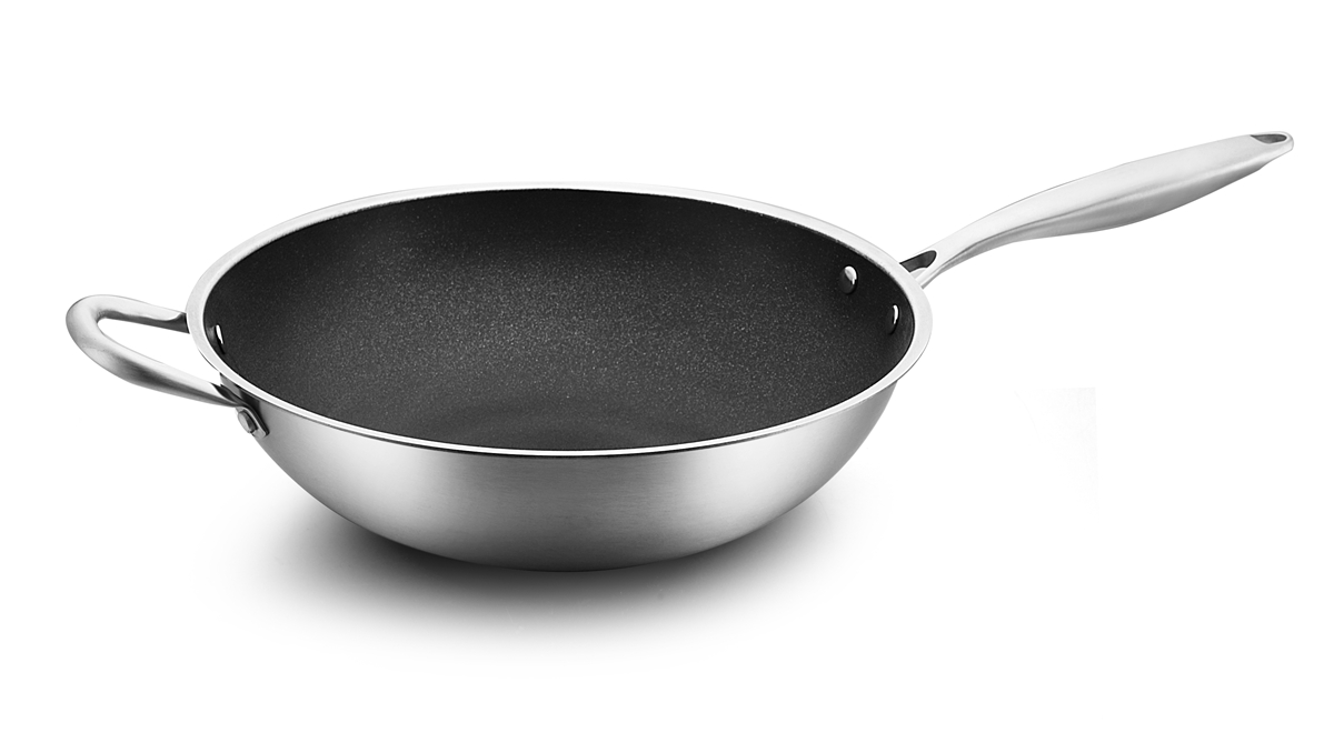 Non stick platinum wok