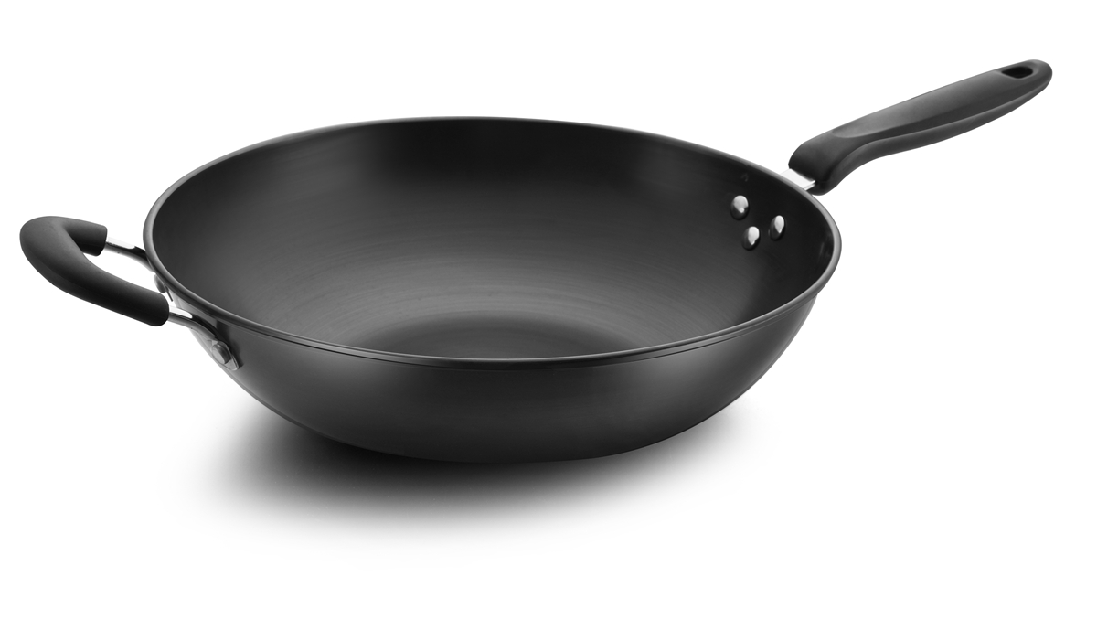 Real cast iron stainless wok